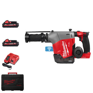 Milwaukee M18FHAFOH16-302X 18v Fuel 16mm Overhead SDS+ Hammer Drill with Integrated Dust Extractor Kit 