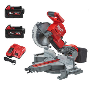 Milwaukee M18FMS254-502X 18V Fuel 254mm Brushless Cordless Mitre Saw with 2 x 5ah Batteries and Fast Charger