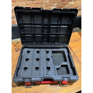 Milwaukee Packout Case with Foam For 9 x 12v Batteries and Charger