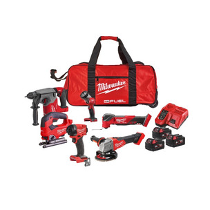 Milwaukee M18FPP6L3-503B 18v 6pc Fuel Power Pack - 3 x 5.0ah Batteries