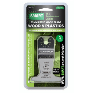SMART Trade Universal 63mm Rapid Wood Blades - Pack of 3