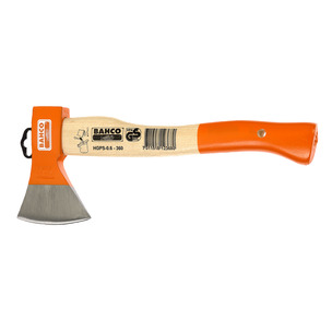 Bahco HGPS 360mm 800g Camping Axe with Curved Ash Wood Handle 