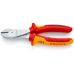Knipex 7406180 180mm VDE High Leverage Diagonal Cutter