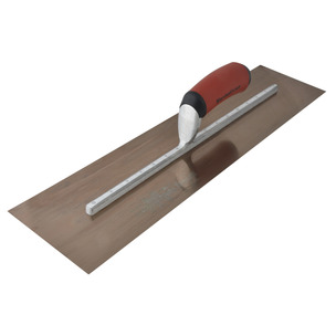 Marshalltown MXS205GD Golden Stainless Steel Finishing Trowel 20" x 5" Durasoft Handle