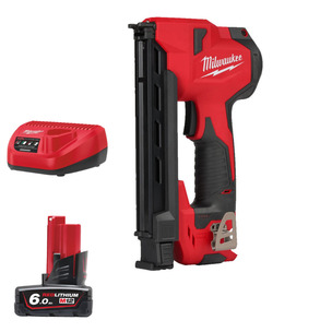 Milwaukee M12BCST 12V Sub Compact Cable Stapler with a 6.0ah Battery and Charger