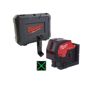 Milwaukee M12CLLP-0 Green Cross Line and Plumb Points Laser - Bare Unit