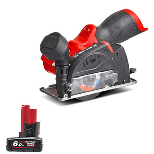 Milwaukee M12FCOT-0 M12 12v Fuel Cut-Off Tool Naked & 6.0ah Battery