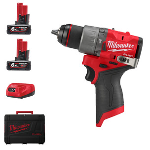 Milwaukee M12FPD2-602X 12v Fuel NEW GEN Combi Drill Kit - 2 x 6.0ah Batteries