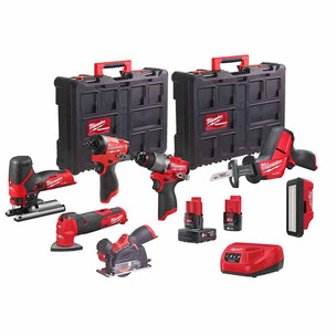 Milwaukee M12FPP7B2-622P 12v Fuel 7pc Power Pack - 6.0ah & 2.0ah Batteries