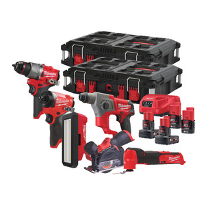 Milwaukee M12FPP7A2-624P 12v Fuel 7 Piece Kit In Packout Cases