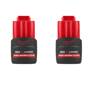 Milwaukee M12HB2.5 12v High Output 2.5ah Battery (Twin Pack)