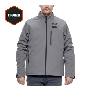 Milwaukee M12HJGR6 M12 12v Heated Jacket Grey - Hexon Heat Technology - Naked