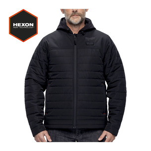 Milwaukee M12HPJBL3 M12 12v Heated Puffer Jacket - Hexon Heat Technology - Naked