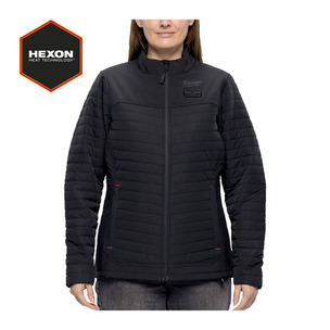 Milwaukee M12HPJLBL3 M12 12v Ladies Heated Puffer Jacket  Hexon Heat Technology - Naked