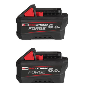 Milwaukee M18FB6 18v Forge 6ah Battery Twin Pack