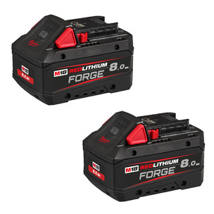 Milwaukee M18FB8 18v Forge 8ah Battery Twin Pack - 2 x M18FB8 Batteries