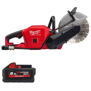 Milwaukee M18FCOS230-0 18v Fuel Cut Off Saw Naked & 8.0ah High Output Battery