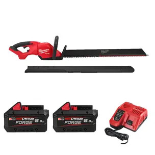 Milwaukee M18FHET60G2-0 18v 60cm Hedge Trimmer Kit - 2 x 8.0ah Forge Batteries & Charger