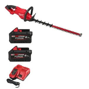 Milwaukee M18FHET75G2-0 18v 75cm Hedge Trimmer Kit - 2 x 8.0ah Forge Batteries & Charger