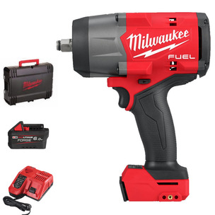 Milwaukee M18FHIW2F12 18v Fuel 1/2" High Torque Impact Wrench with Forge 6ah Battery and Fast Charger