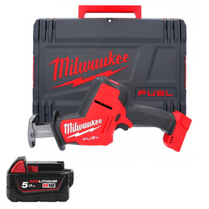 Milwaukee M18FHZ-0 18V Fuel Reciprocating Hackzall in Case Naked & 5.0ah Battery