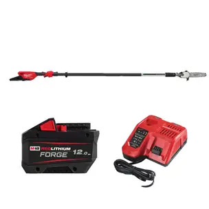 Milwaukee M18FTPS30-0 18v 30cm Telescopic Pole Saw Kit - 12.0ah Forge Battery & Charger