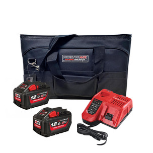 Milwaukee M18 12.0ah High Output Energy Bundle In PTM Bag - 2xM18HB12, Fast Charger in Bag