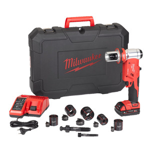 Milwaukee M18HKP-201CA 18v Force Logic Hydraulic Knockout Punch Tool Kit - 2.0ah Battery