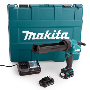 Makita CG100DWAEA 12v MAX CXT Caulking Gun Kit - 2x 2ah Batteries, Charger and Case