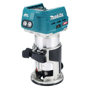 Makita RT001GZ16 40v Brushless Router Trimmer Naked In Case with Extra Bases