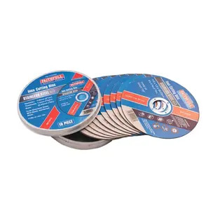 Faithfull XMS25CUTOFF 115mm Inox Cutting Discs - 10 Piece