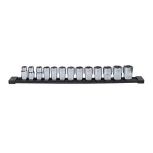 Milwaukee 4932498797 13 Piece 1/2" Drive Metric Standard 12-Point Socket Set