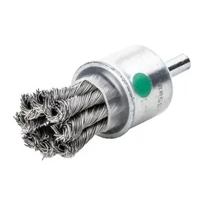 Milwaukee End Brushes For Straight Grinder Knotted - 0.35mm Gauge