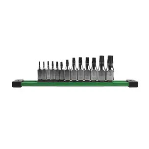 Milwaukee 4932500432 1/4'' & 3/8'' Drive Tamper Proof Torx Bit Socket Set - 13 Piece