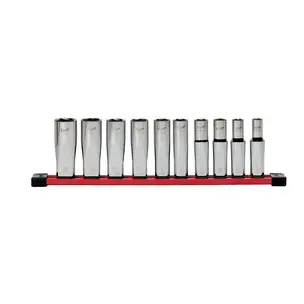 Milwaukee 4932501807 1/2" Drive Deep SAE Socket Set - 10 Piece