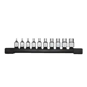 Milwaukee 4932500434 1/4" Drive Metric Hex Stubby Bit Socket Set - 10 Piece