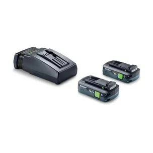Festool 578732 18v Energy Set - 2 x Tabless 4.0ah Batteries & Charger 2xTBX4/TCL6