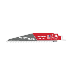 Milwaukee 48475241 Multi Material TCT Wrecker Sawzall Blade 150mm x 6T