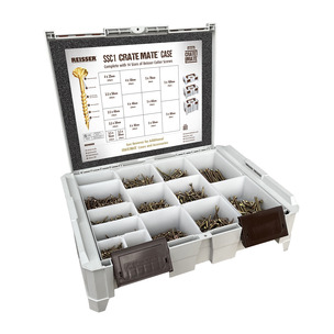 Reisser SSC1 2115pc Crate Mate Case with 14 Sizes of Cutter Screws - CSK Pozi ZYP Wood Screws 