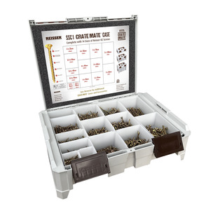 Reisser SSC1 2115pc Crate Mate Case with 14 Sizes of R2 Screws - CSK Pozi Wood Screws 