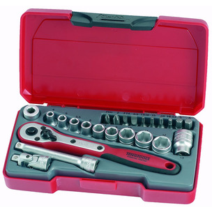 Teng T1424 24pc 1/4" Socket Set 6 Point