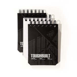 Toughbuilt 56-S-3 Small Grid Notebooks - Pack of 3