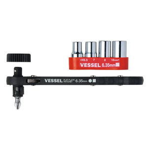 Vessel Flat Plate Ratchet Screwdriver Set TD-72