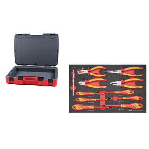 Teng TEFXV11 11pc Insulated Plier & Screwdriver Set in Foam3 with TC-6T Carry Case 