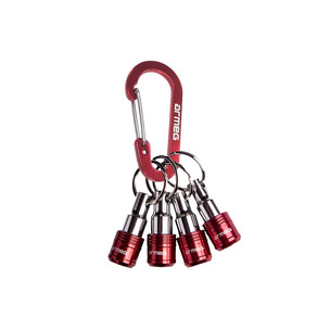 Armeg TIMBLBH4PK 4pc Bit Holder & Belt Carabiner for Screwdriver Bits