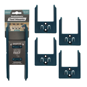 StealthMounts 4 Pack Tool Mounts for Makita 40V XGT Tools - Blue