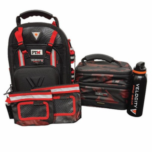 Velocity X PTM Bundle - 4.5 Backpack, Lunch Bag & Bottle and Set of 2 Organiser/Pouch Set