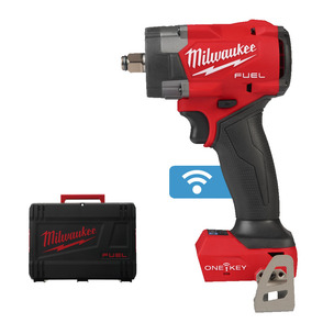 Milwaukee M18ONEFIW2FC12-0X 18v Fuel One-Key Torque Sense 1/2" Controlled Compact Impact Wrench Naked in Case 