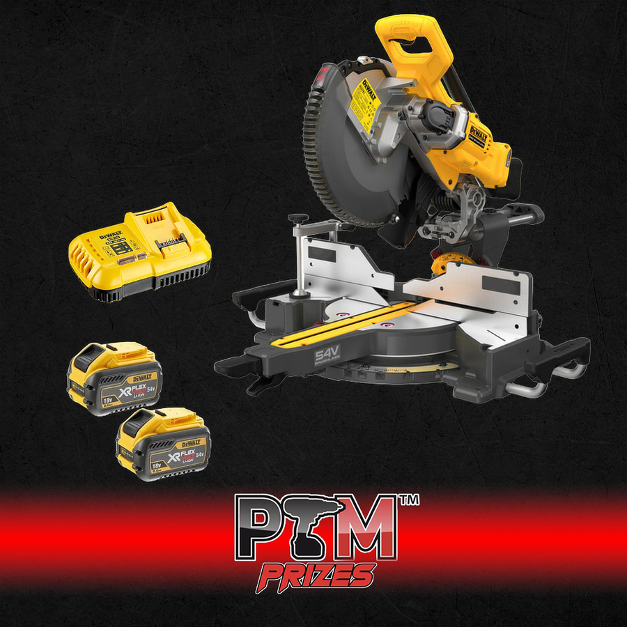 DEWALT FLEXVOLT 54V 305MM MITRE SAW KIT PowerToolMate Prizes