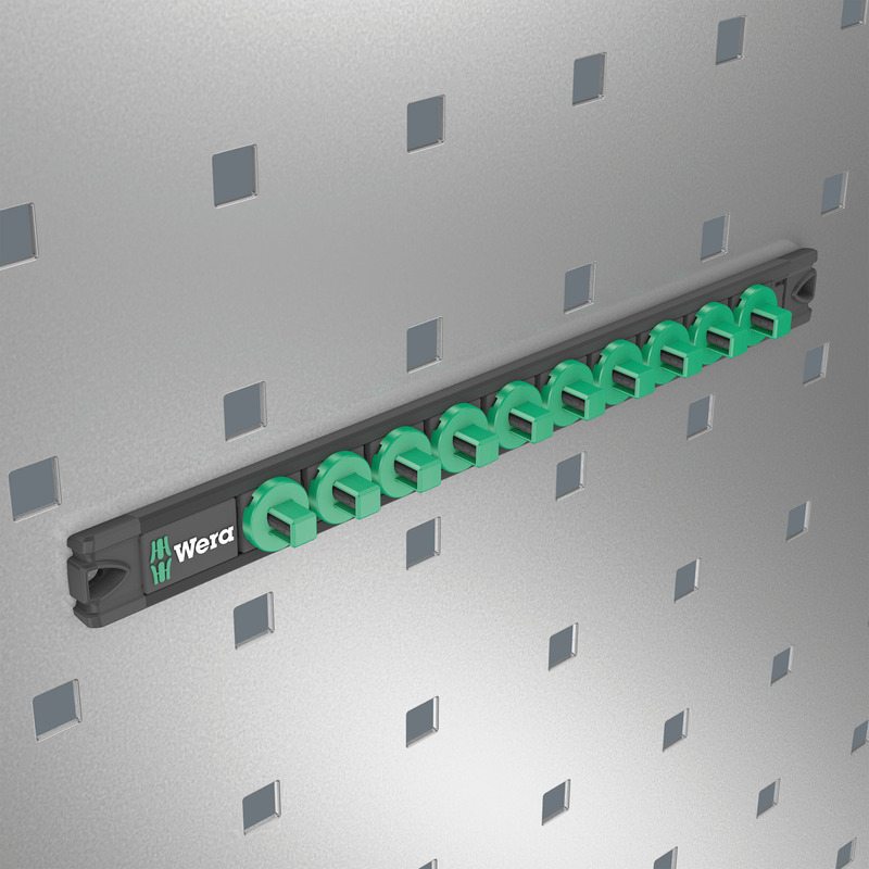 Wera 9601 Magnetic Socket Rail, 3/8", empty, 30 x 340 mm 